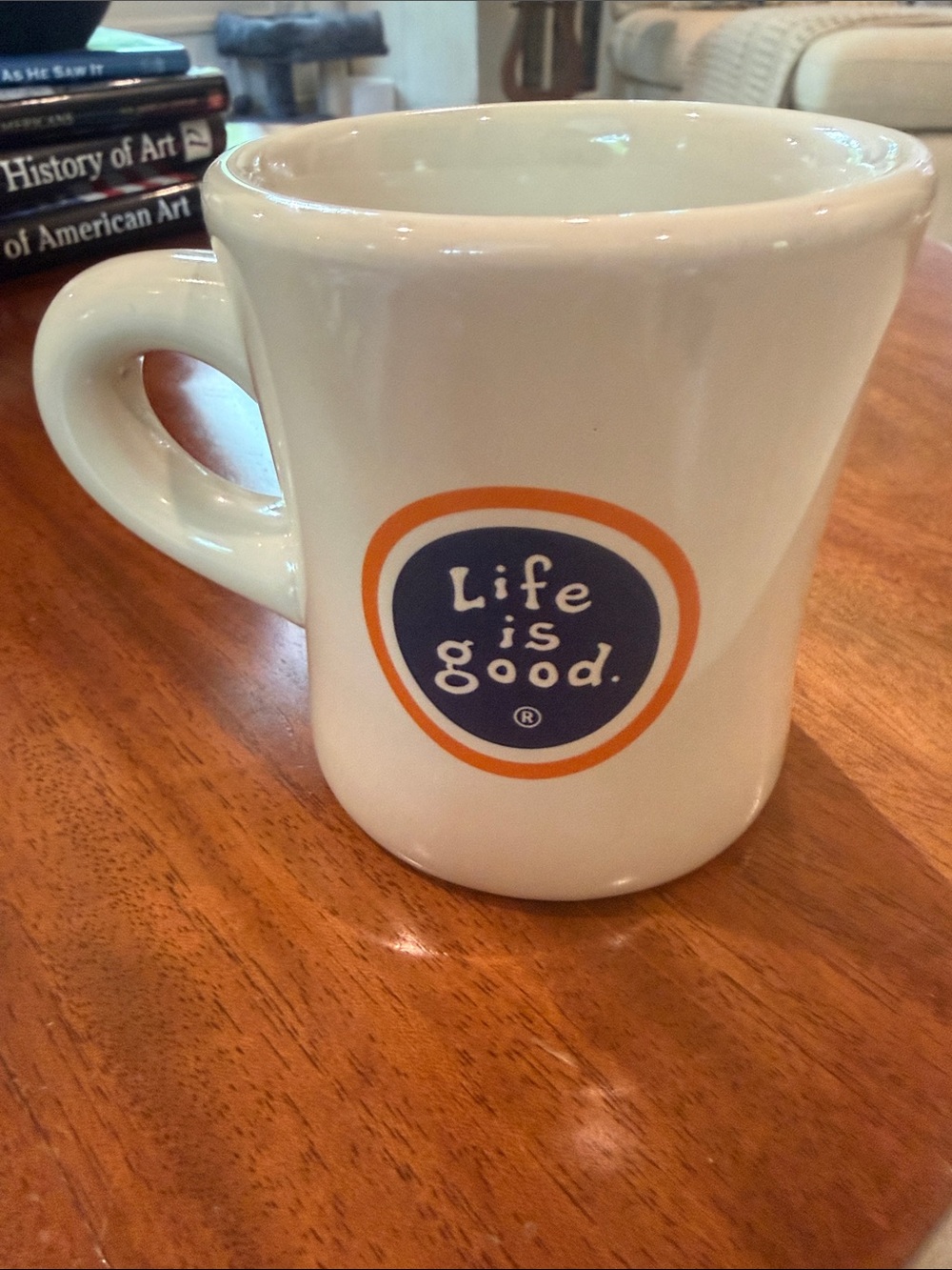 Life is Good Diner Style Coffee Mug,